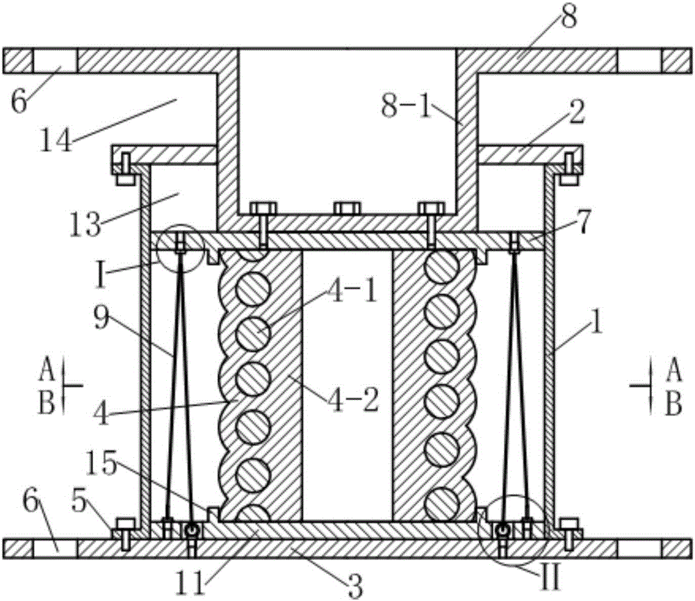 Composite spring damper capable of pre-setting initial rigidity