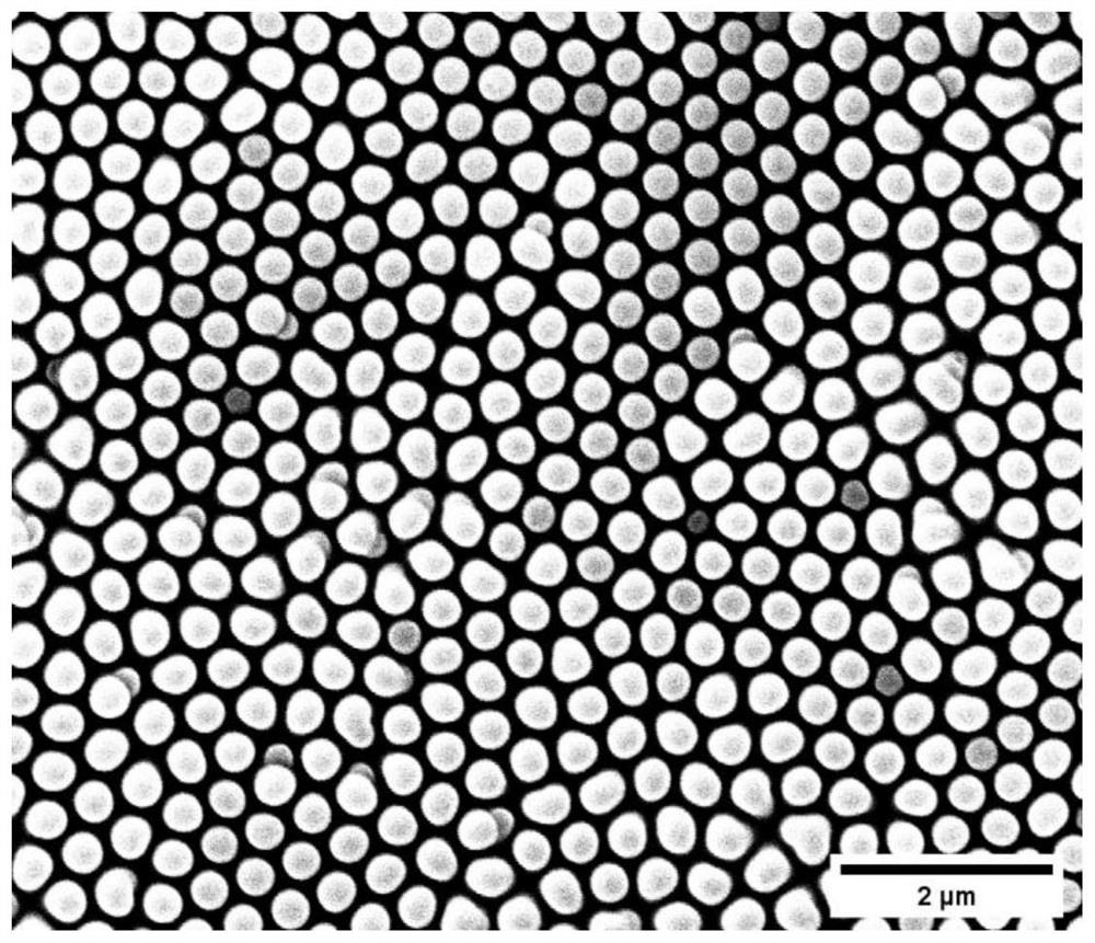 Preparation method for improving luminous efficiency of LED packaging device by using amorphous photonic structure