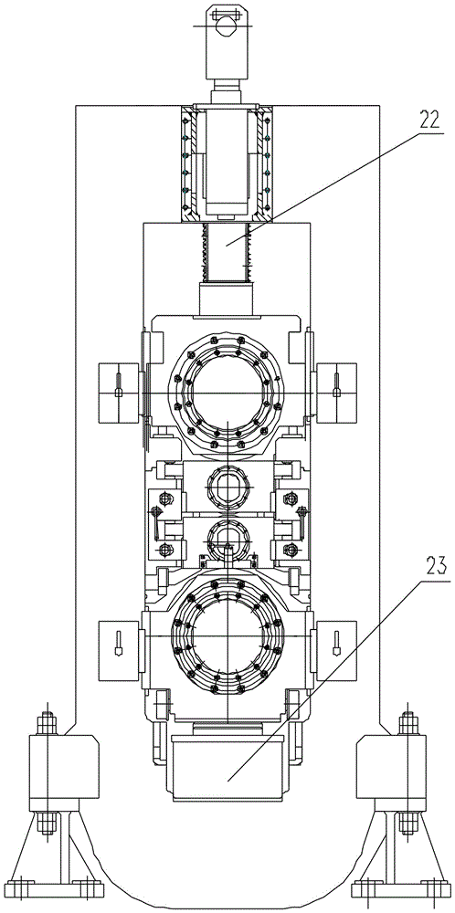 A new hot-rolling mill depressing hydraulic cylinder and its application method