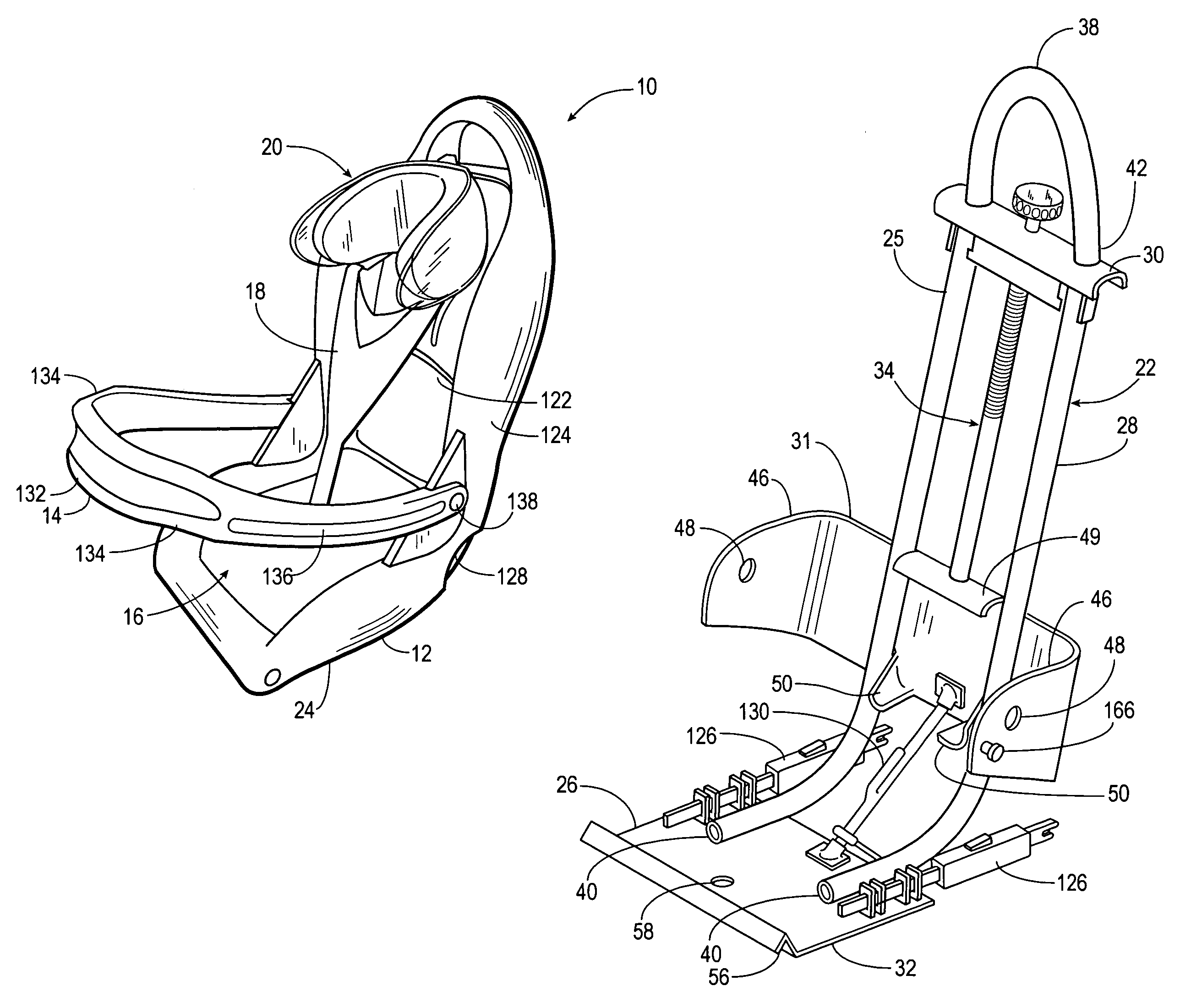 Child restraint apparatus for a vehicle