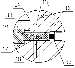 Double-nozzle type giant magnetostrictive jet servo valve and working method