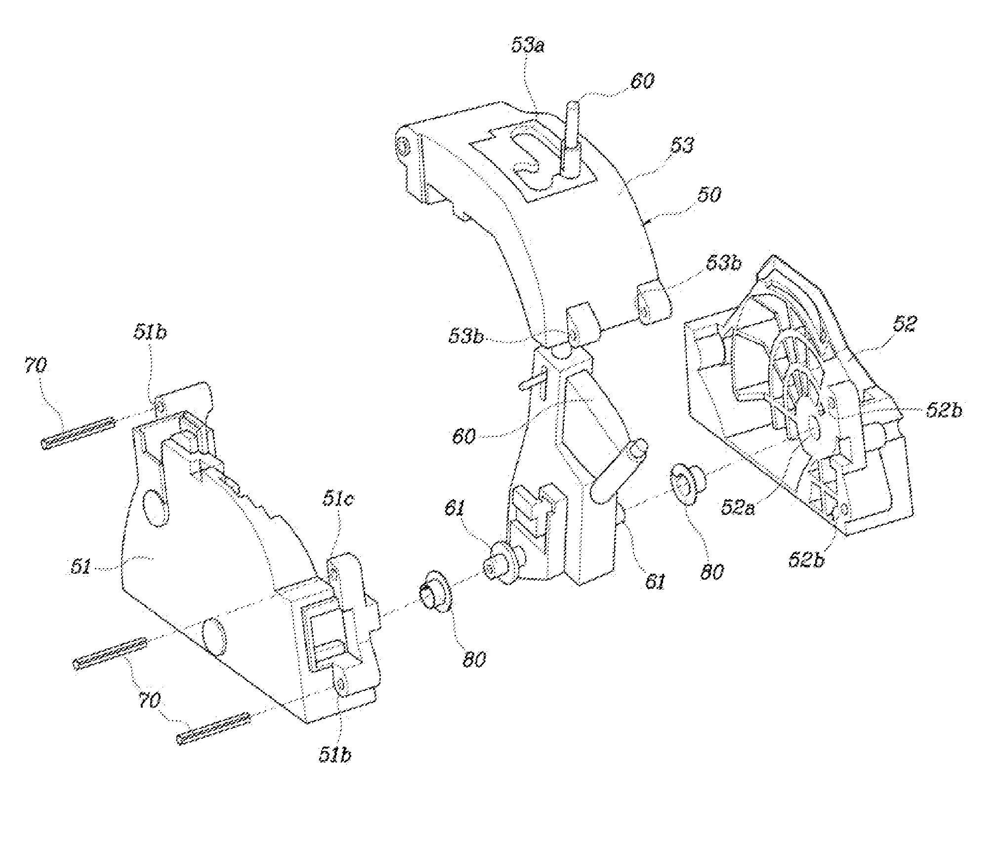 Shift lever assembly for automatic transmission vehicle and assembling method thereof
