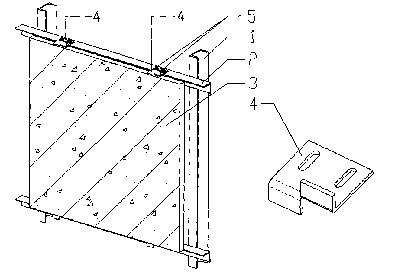 Method for removing clamp strip type stone plates