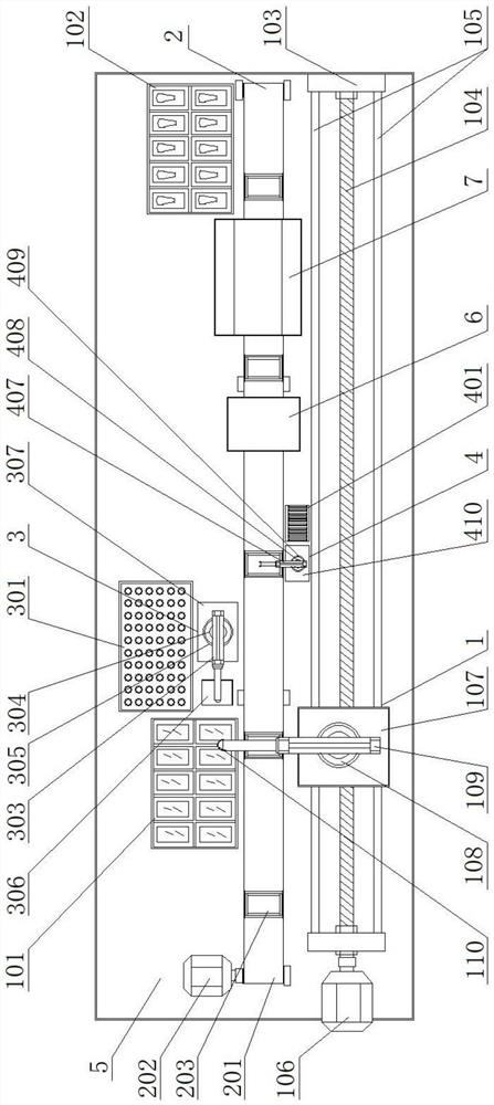 Automatic medical examination blood sheet stacking and dyeing machine