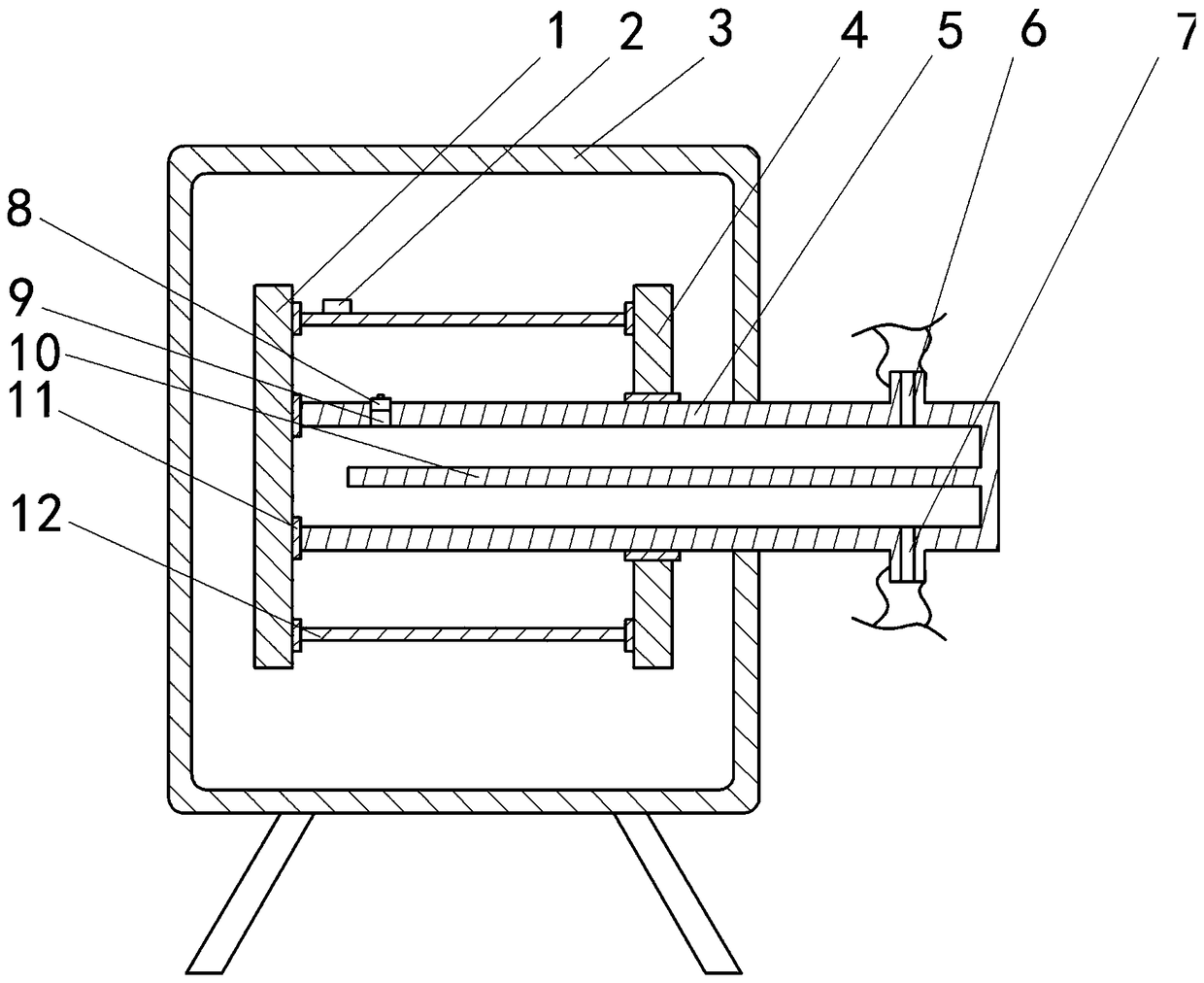 Heat treatment parts cooling device