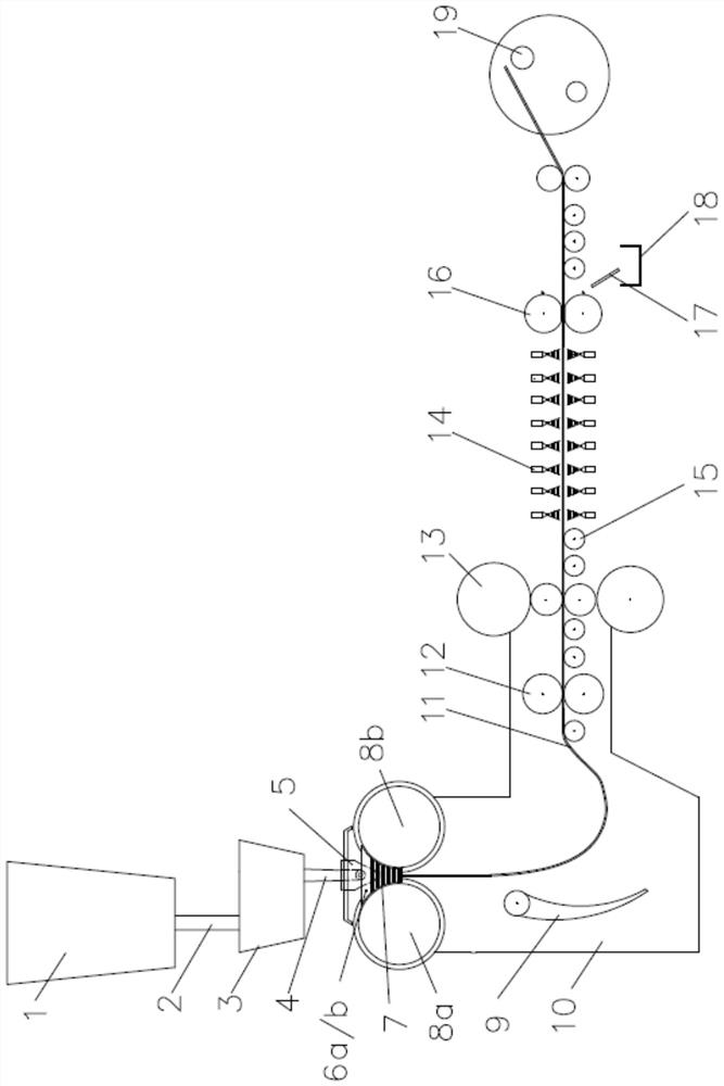 Method for producing martensitic steel strip by twin-roll thin strip continuous casting