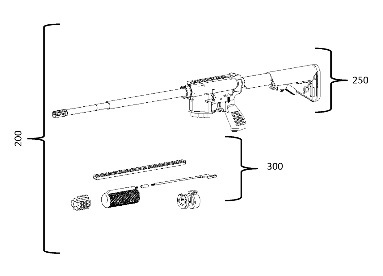 Means for converting semi-automatic firearm to pump-action rifle