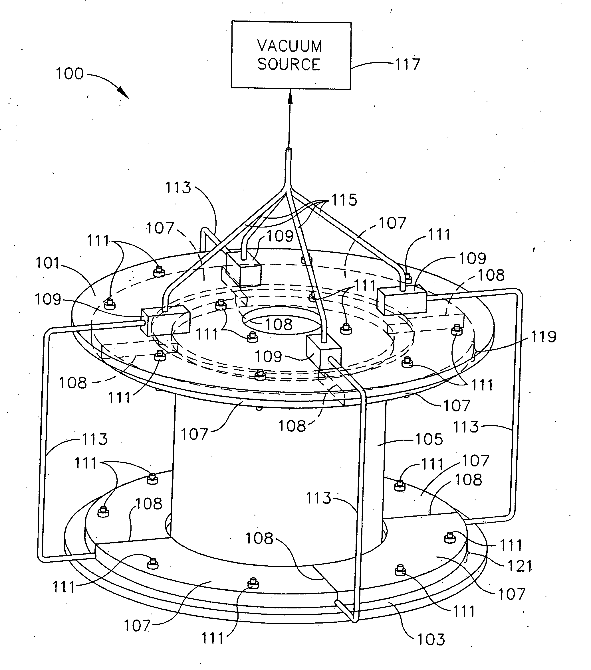 Apparatus for fabricating reinforced composite materials