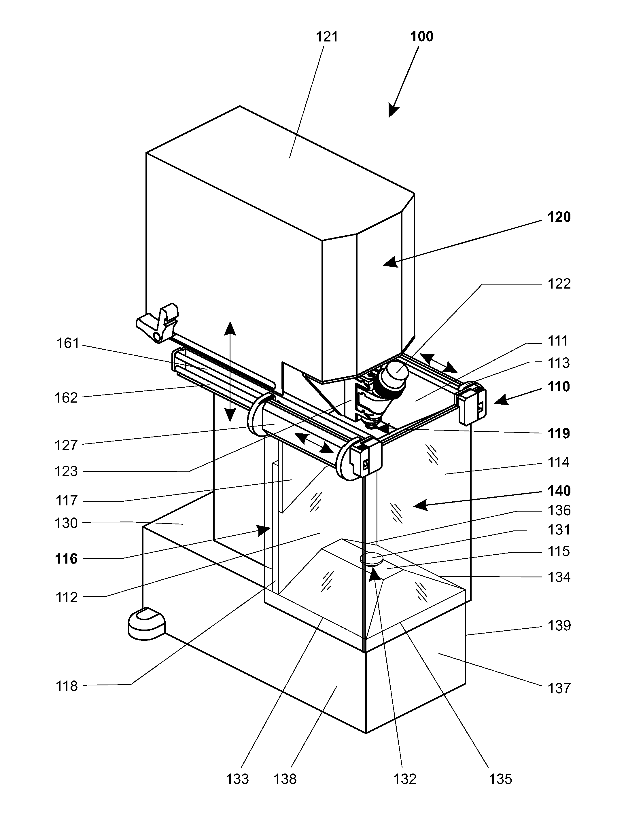 Draft protection device for a laboratory instrument