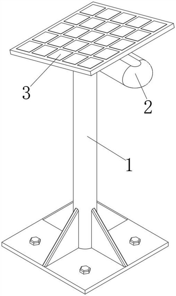 Solar LED street lamp with dust removal function and dust removal method thereof