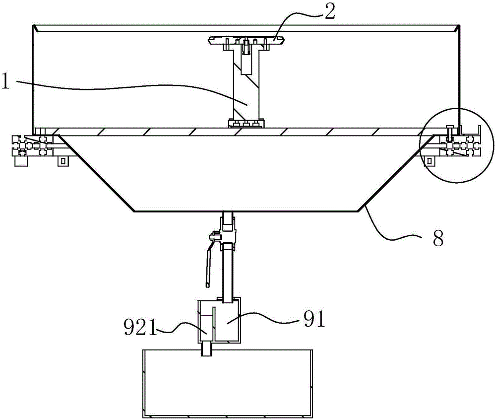 Falling and deformation preventing type negative-pressure profiling jig