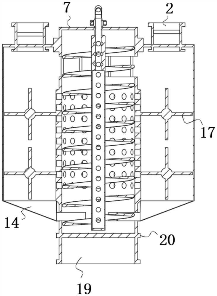 Seed material drying device with circulating mechanism