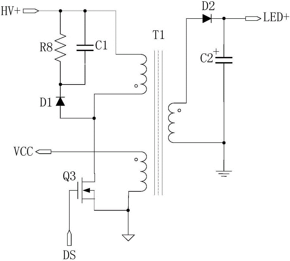Light emitting diode (LED) dimming color temperature adjusting circuit