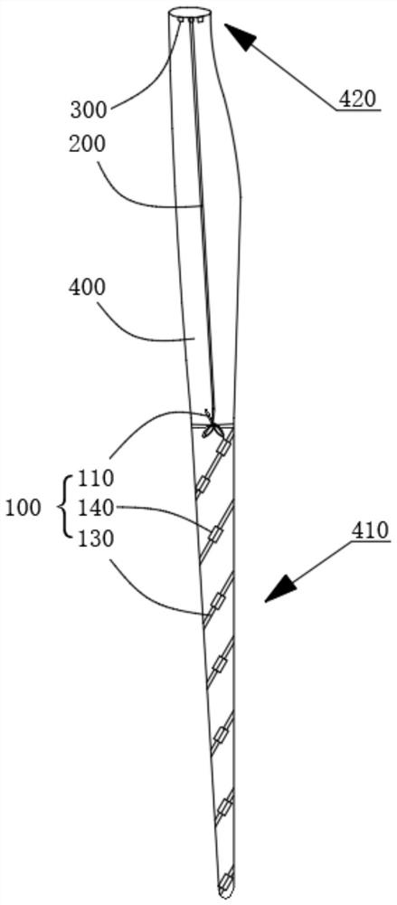 Vortex-induced vibration suppression device, blade assembly and wind turbine generator