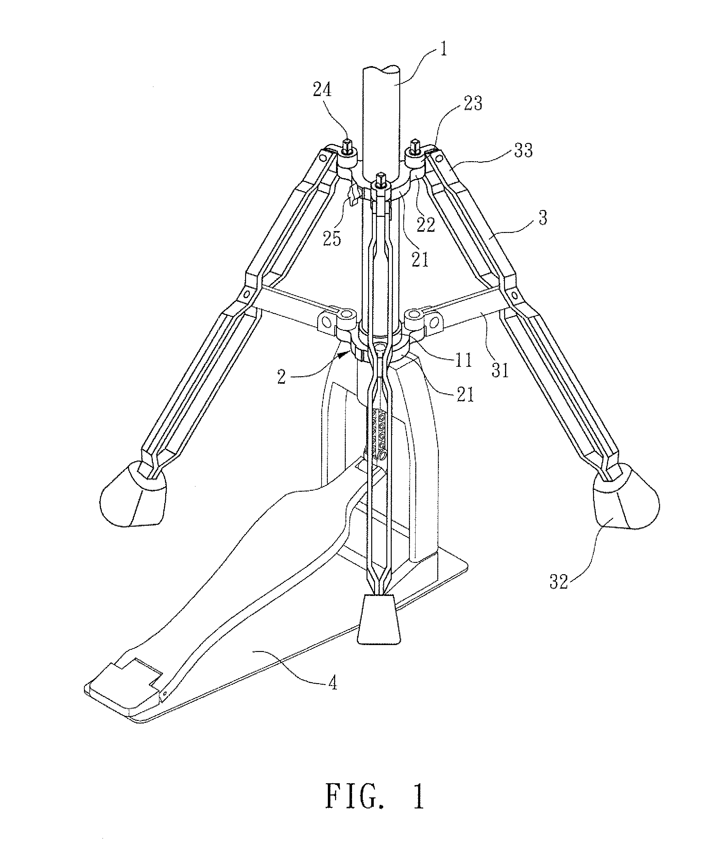 Instrument stand with variable supporting positions
