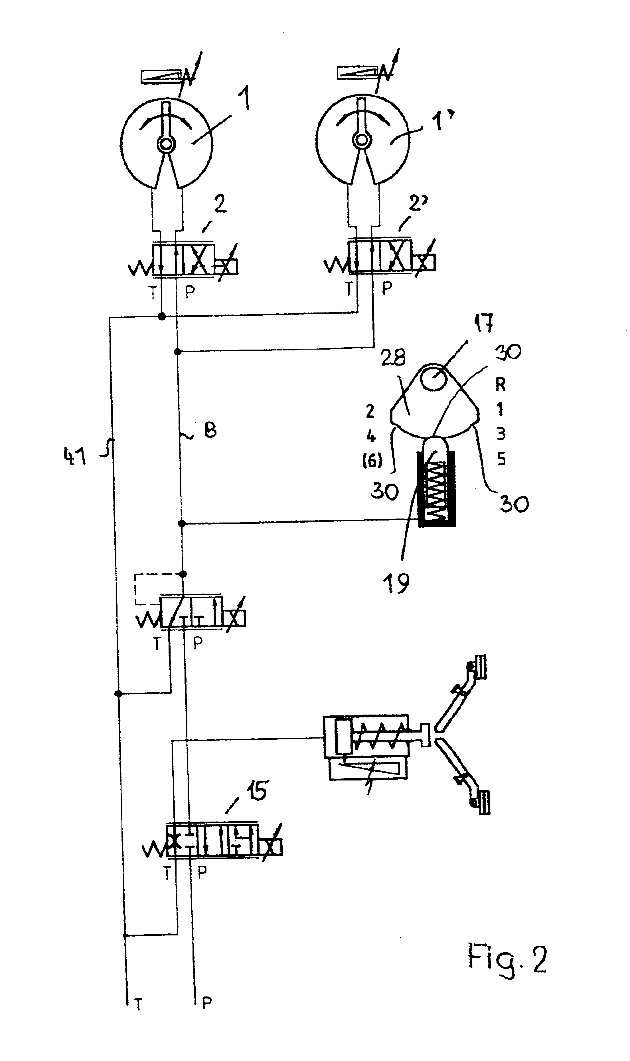 Control device for a semiautomatic gearshift mechanism of vehicles, preferably motor vehicles