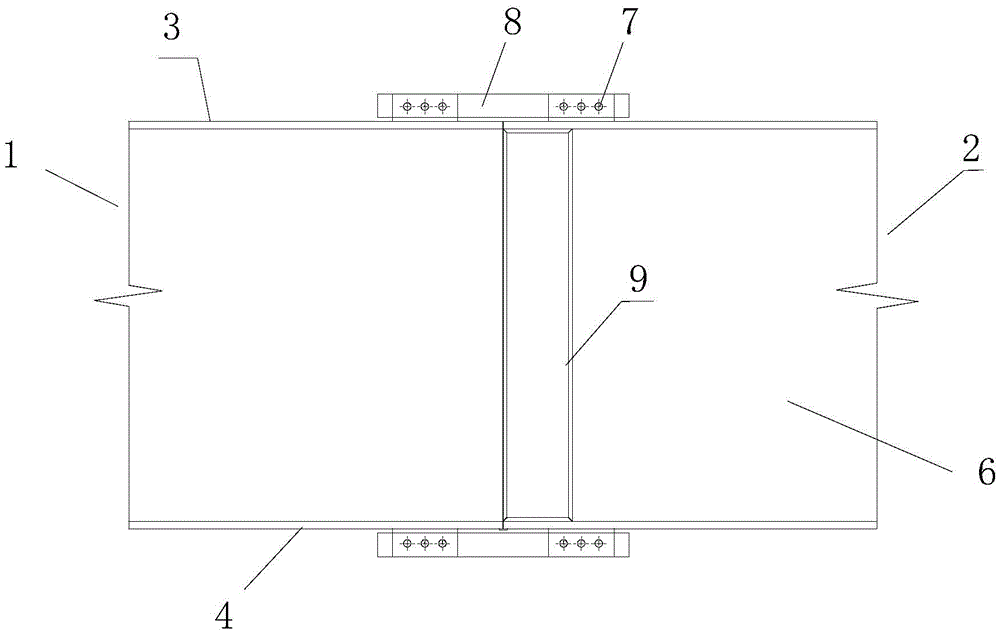 A treatment process for butt joints of box-shaped steel beams with relatively large slenderness ratio