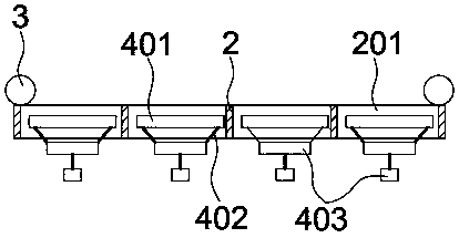 Suspended bed device for indoor submerged plant planting