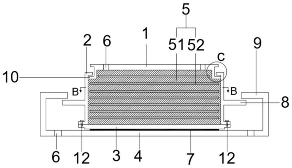 Three-dimensional shock insulation support with anti-pulling performance