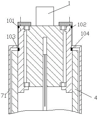A worm processing mechanism capable of automatic upper and lower limit