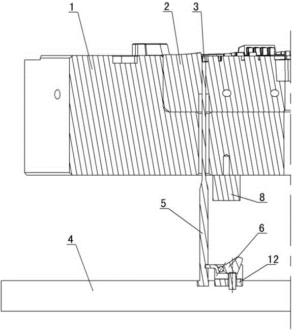 Single-thimble acceleration ejection mechanism of injection mold