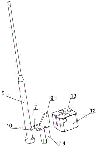 Single-thimble acceleration ejection mechanism of injection mold