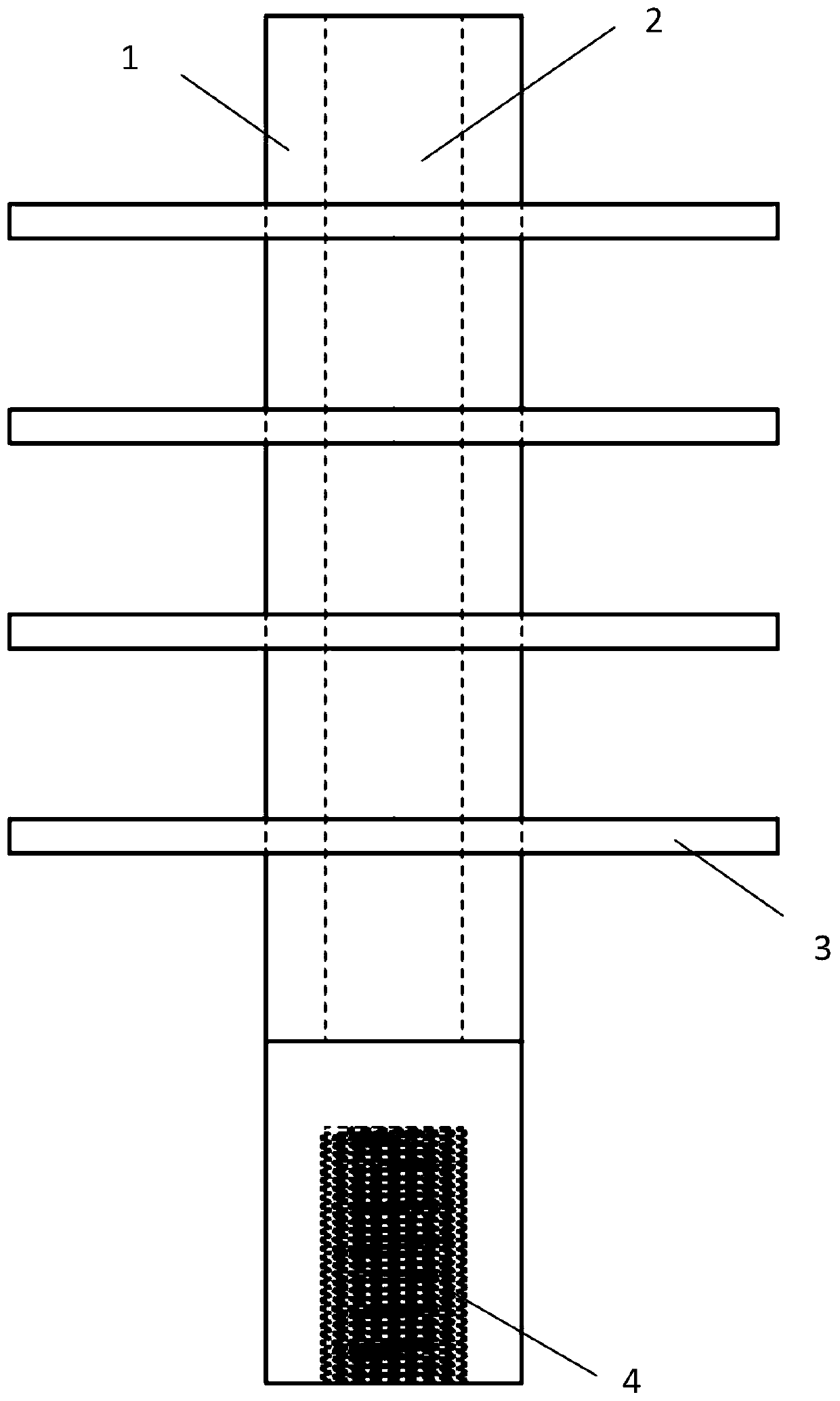 Single-recoil arc extinguishing device and method