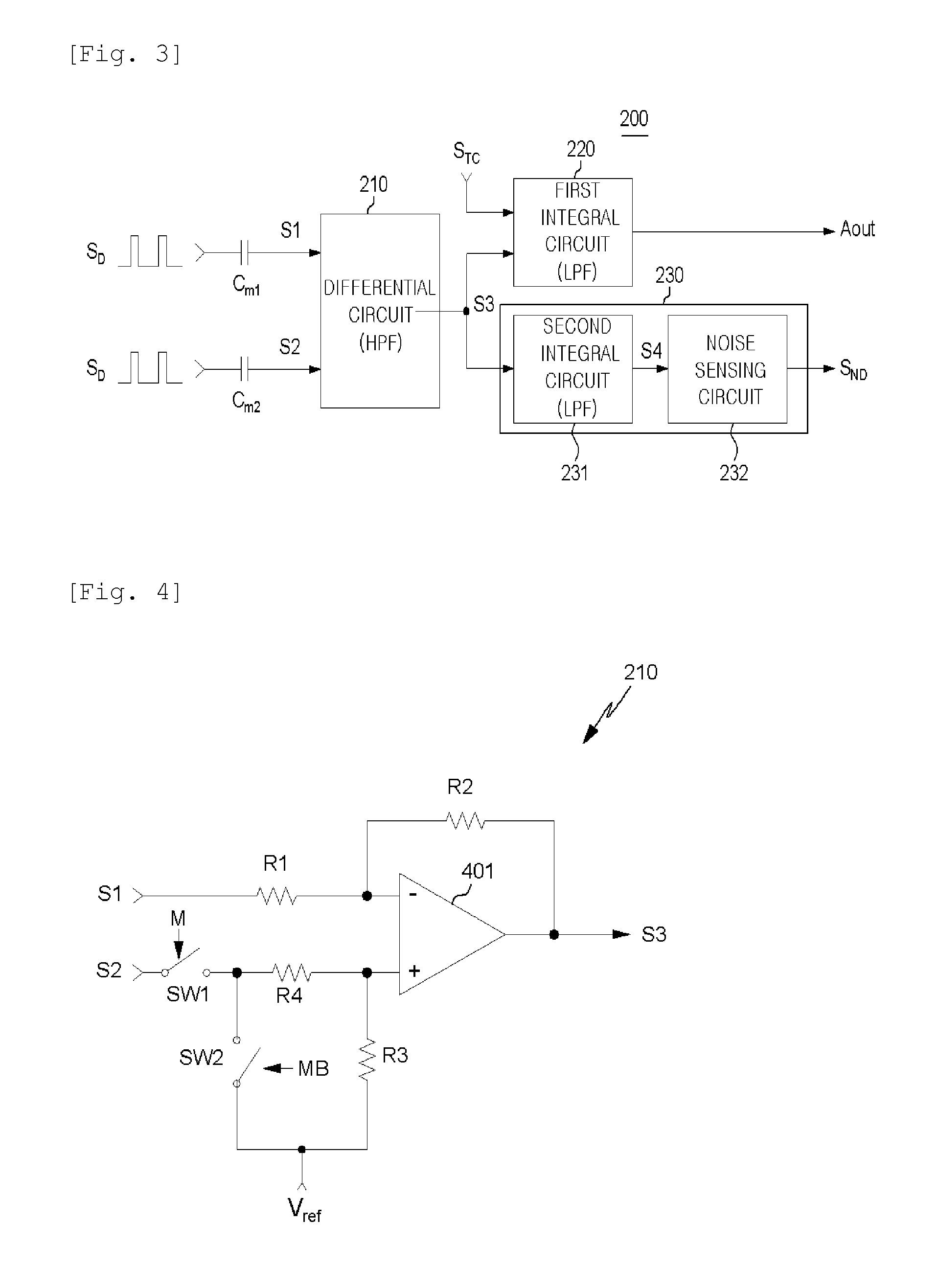 Signal processing circuit and signal processing system of touch screen