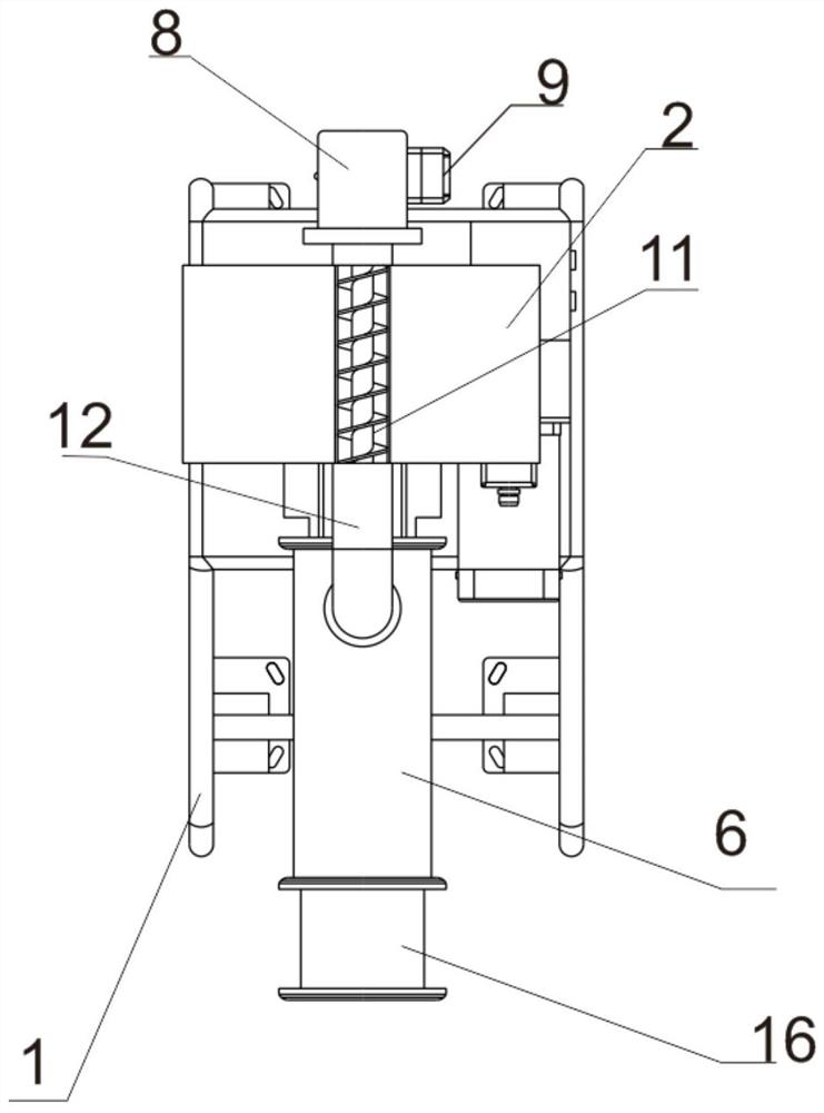 Cement concrete continuous stirring and discharging equipment and application thereof