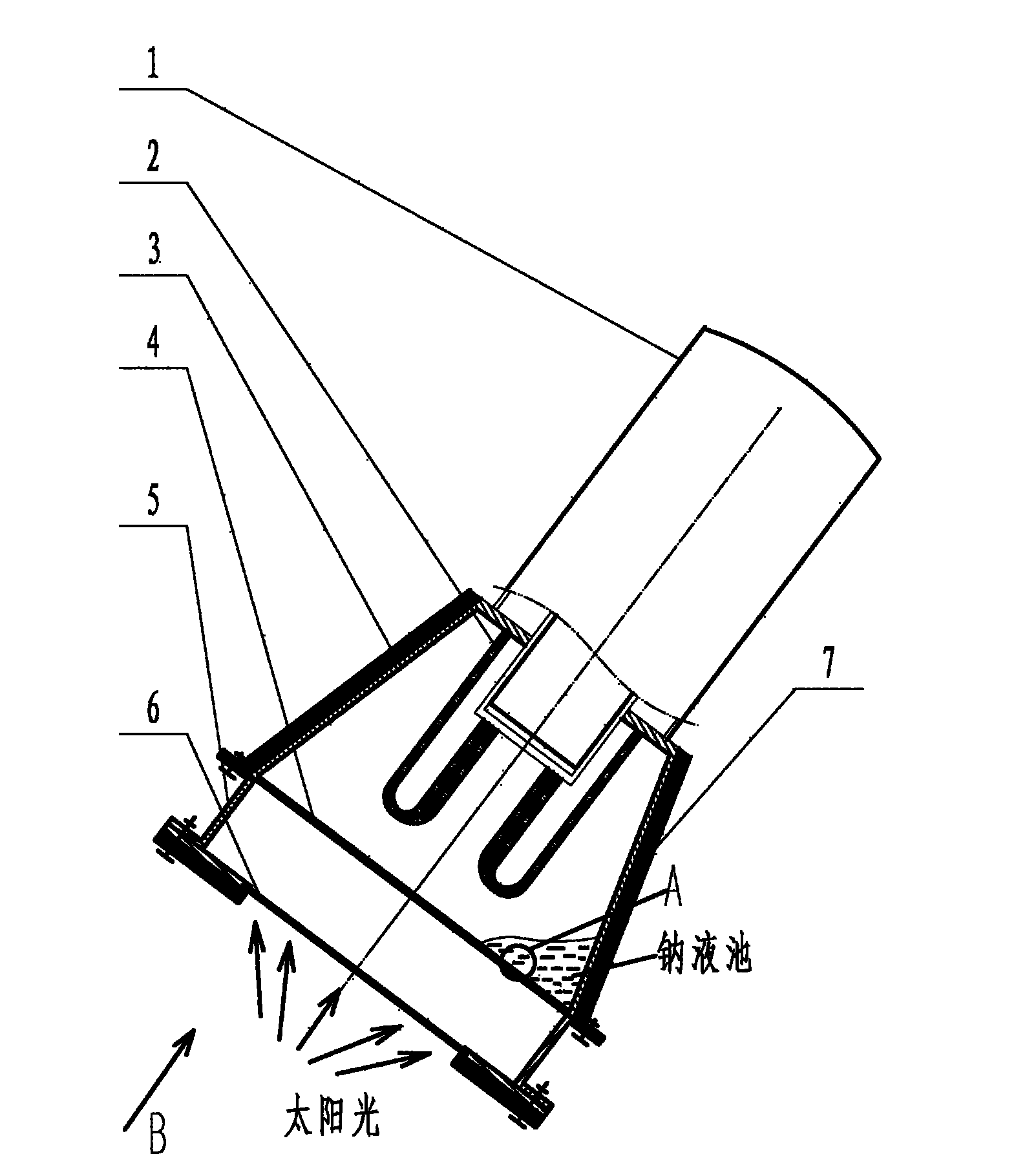 Microscale phase change heat collector for solar disc type heat generation system