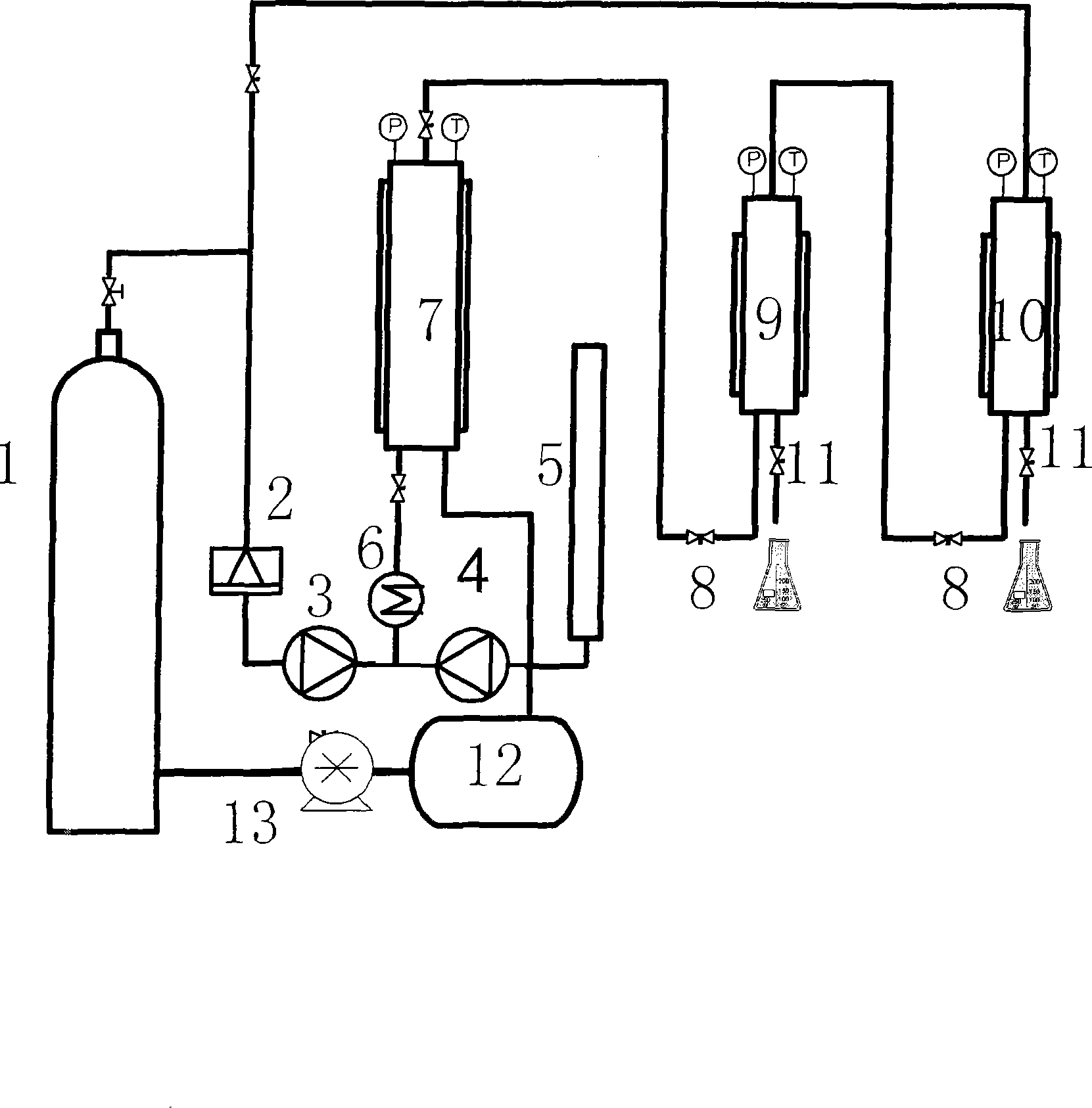 Supercritical safflower extracting process