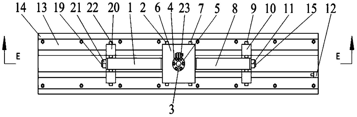 A metal material uniaxial performance test fixture