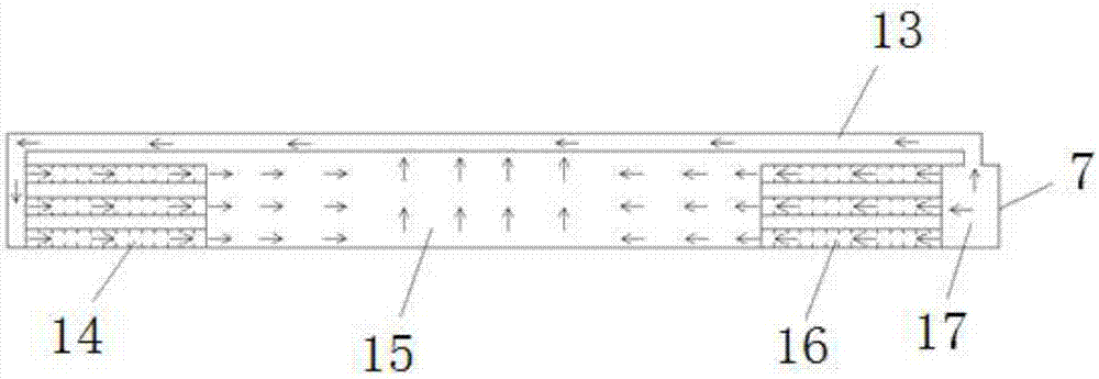 An intensive barn with waste heat recovery and zero pollution emission