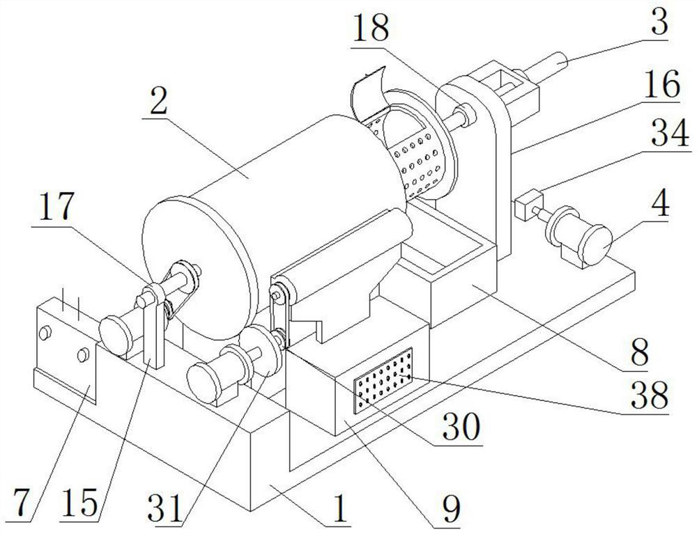 A kind of stone impurity drum centrifugal type removal device