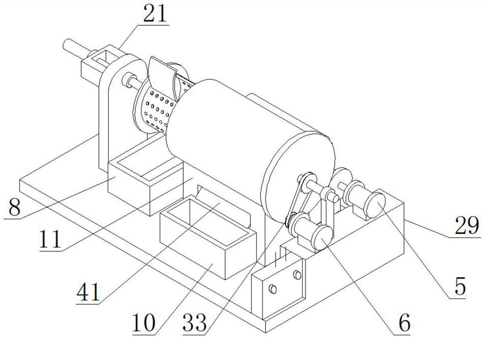 A kind of stone impurity drum centrifugal type removal device