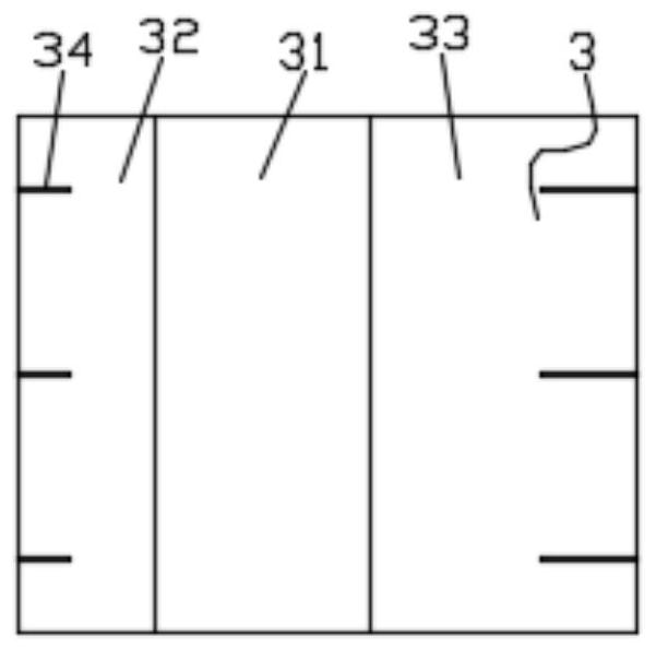 A packaging box for packaging the frame of the front door and window of a car