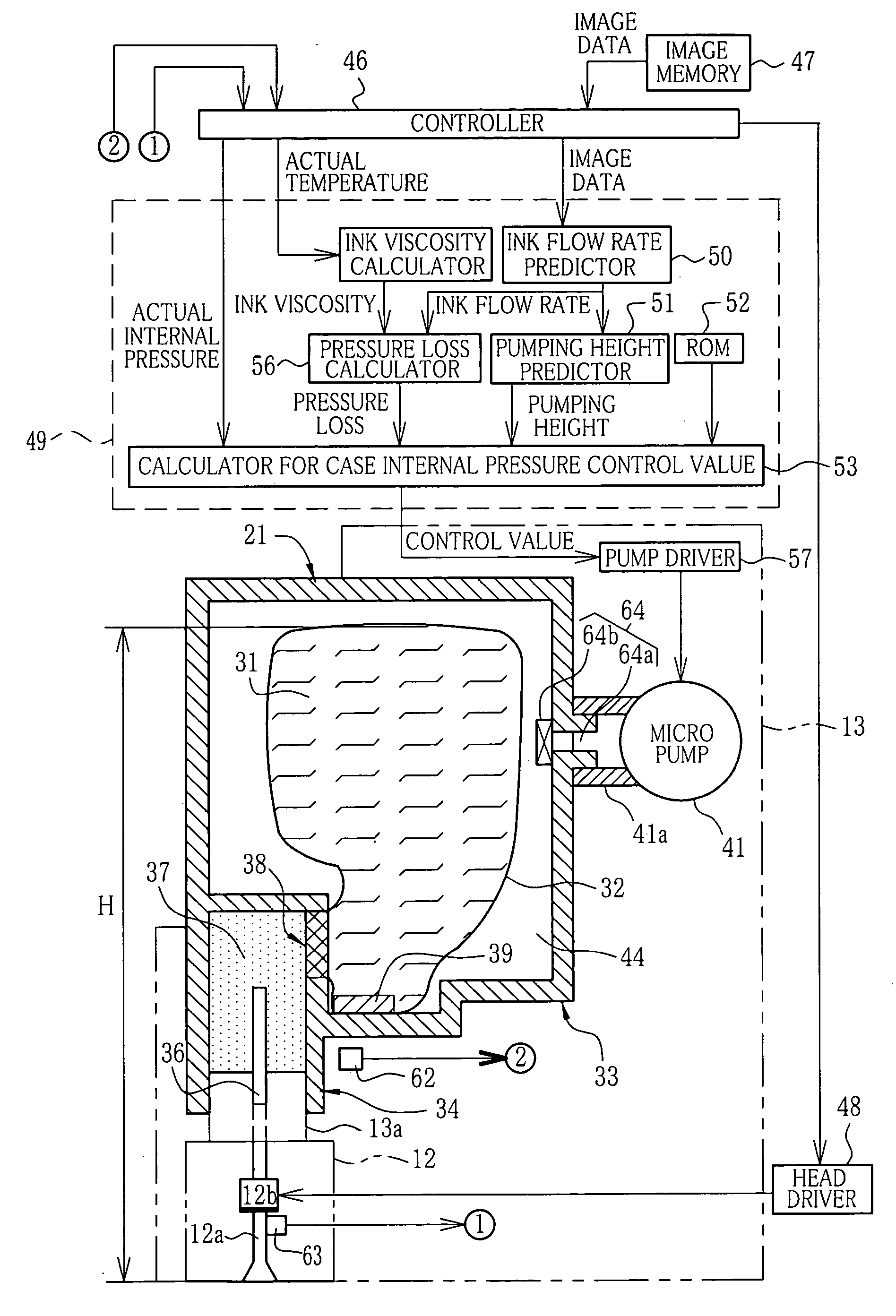 Ink-jet recording apparatus, ink container, and method of filling ink container