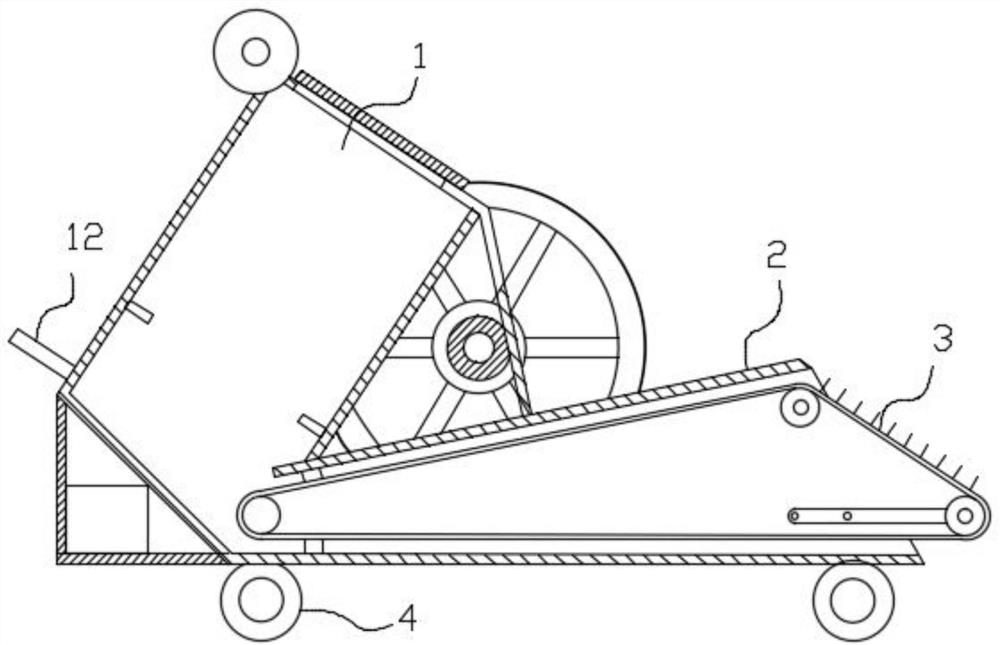 An electric retractable rice equipment for rice processing