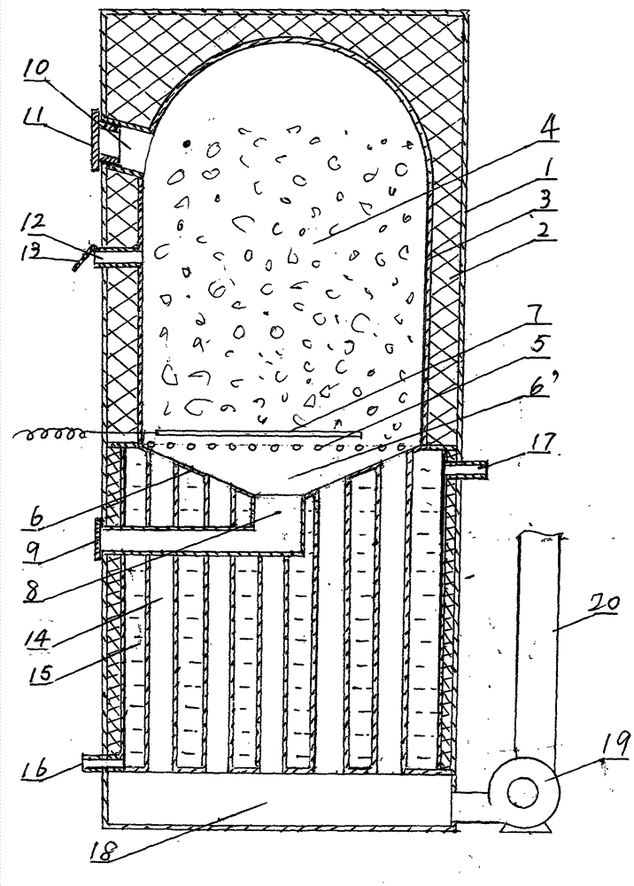 A high-efficiency gasification incinerator