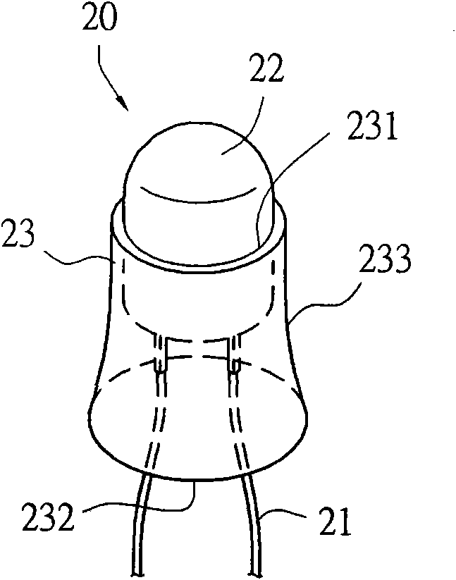 Waterproof light emitting diode (LED) lamp build-in structure