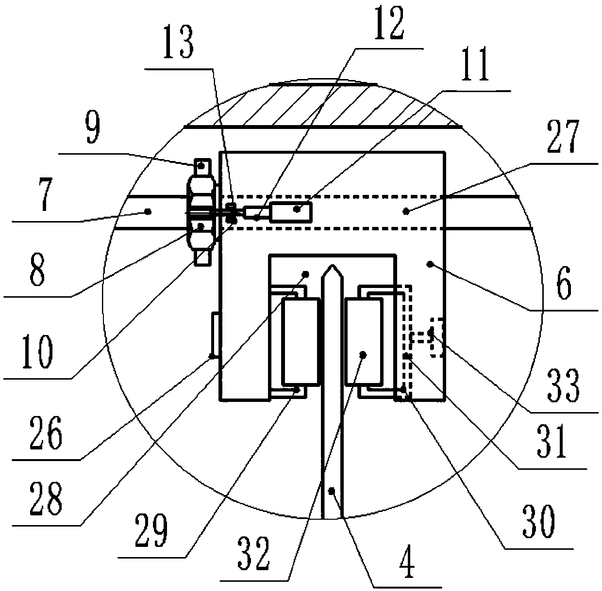 A manual adjustment system for arbitrary spacing of saw blades for cutting plates of different thicknesses
