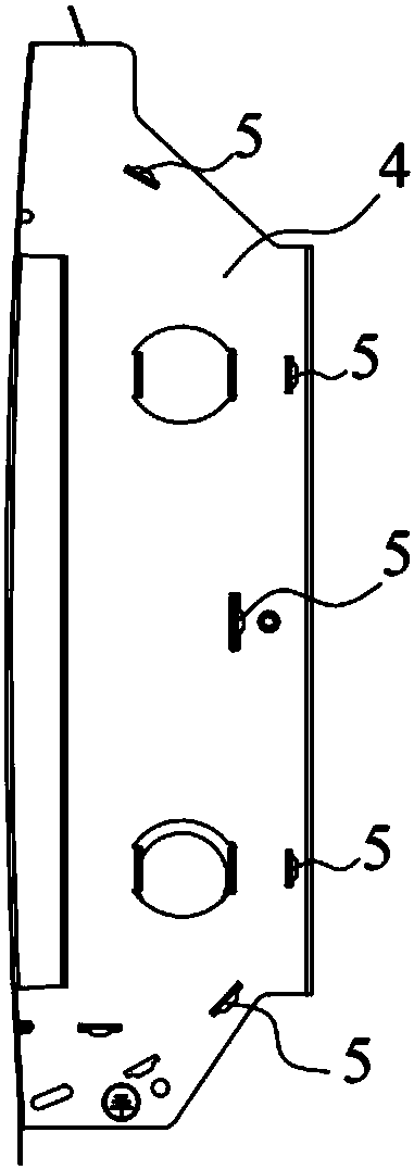 Far infrared electric heater reflecting plate structure and far infrared electric heater