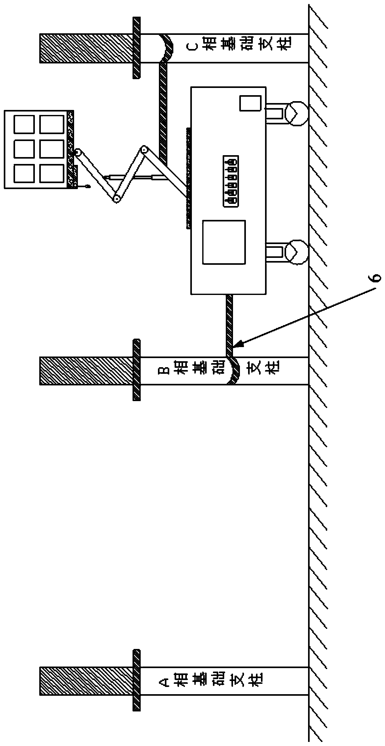 Auxiliary device for overhauling electric equipment
