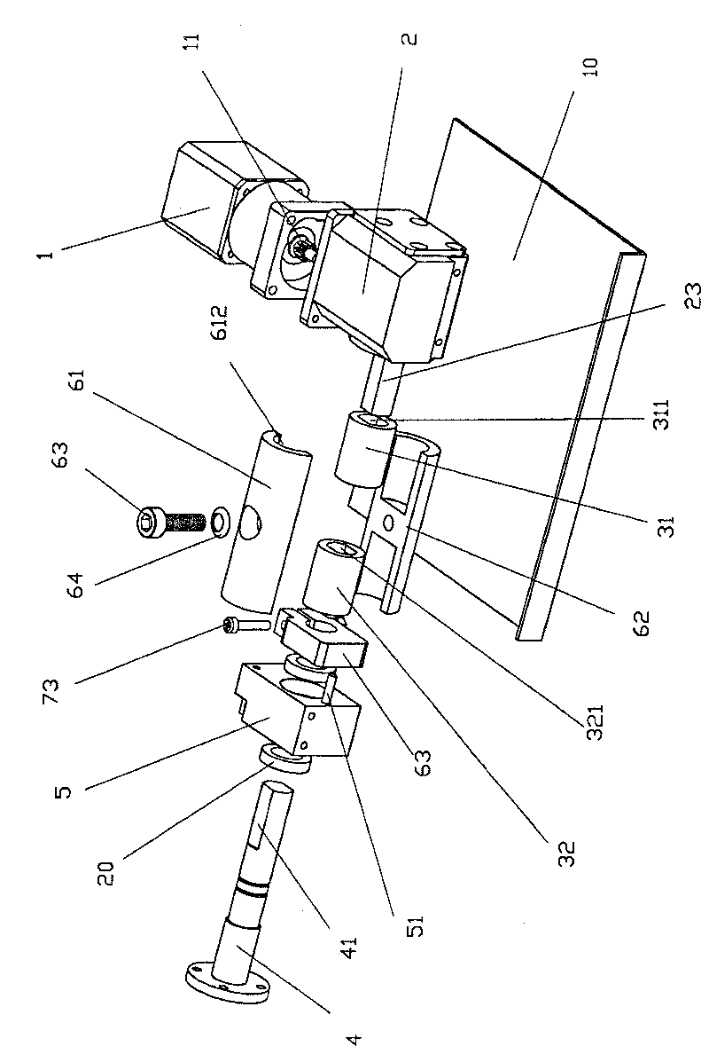 Electric turnover mechanism