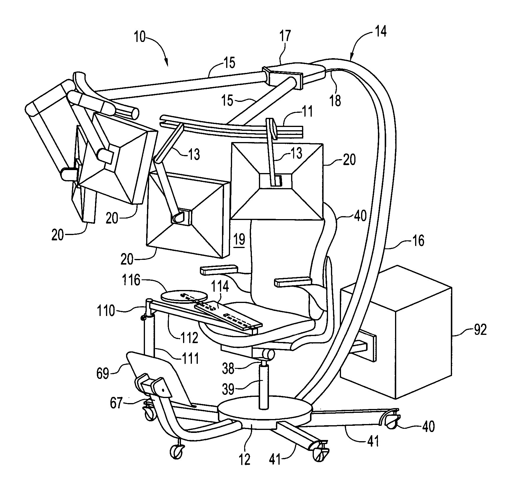 Peripheral support apparatus and method