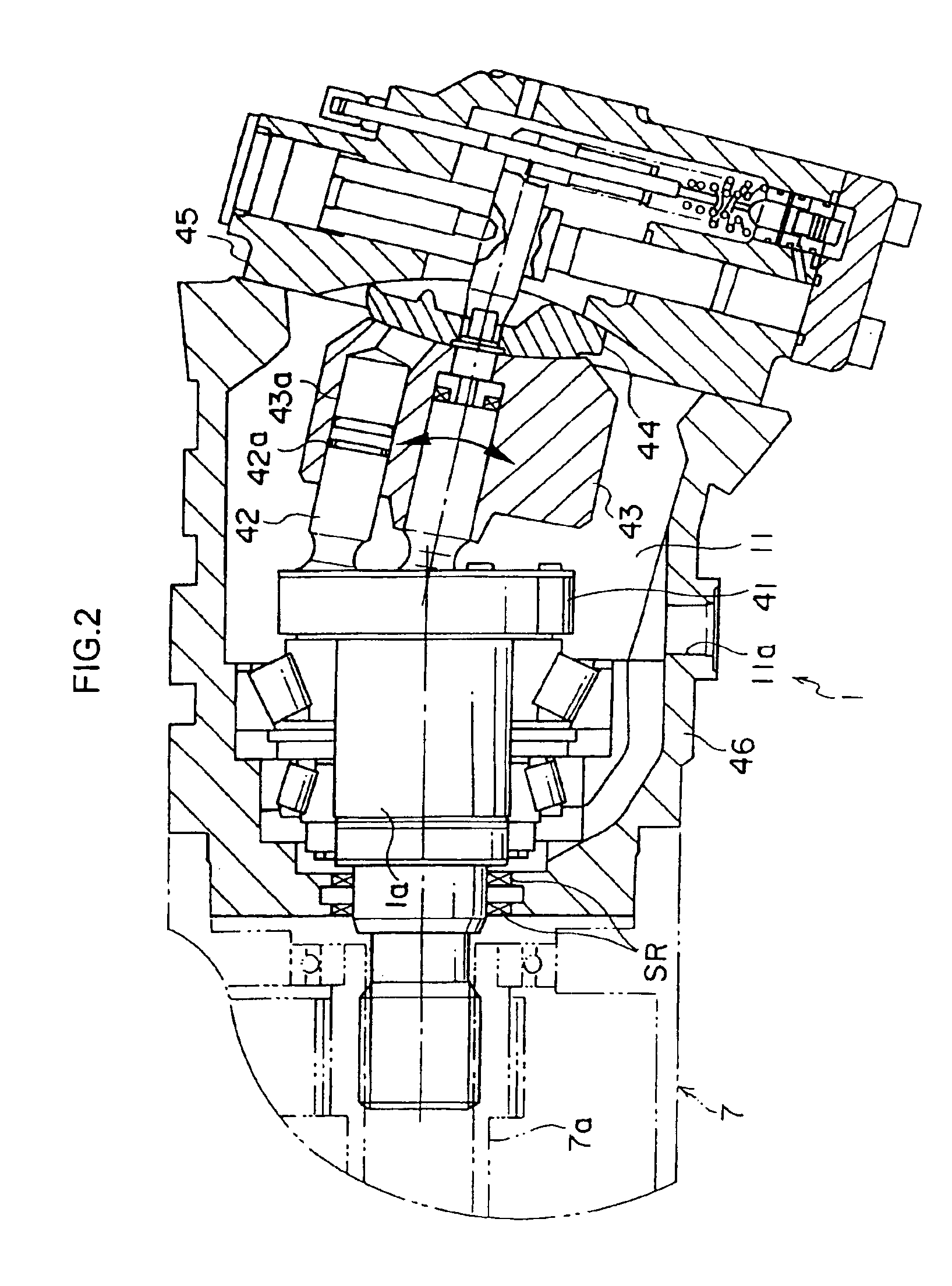 Failure detection device for hydraulic motor and hydraulic drive vehicle
