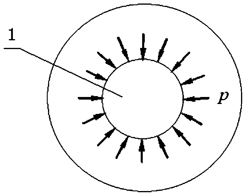 Reinforcing device and reinforcing method for wind turbine foundation concrete pillar