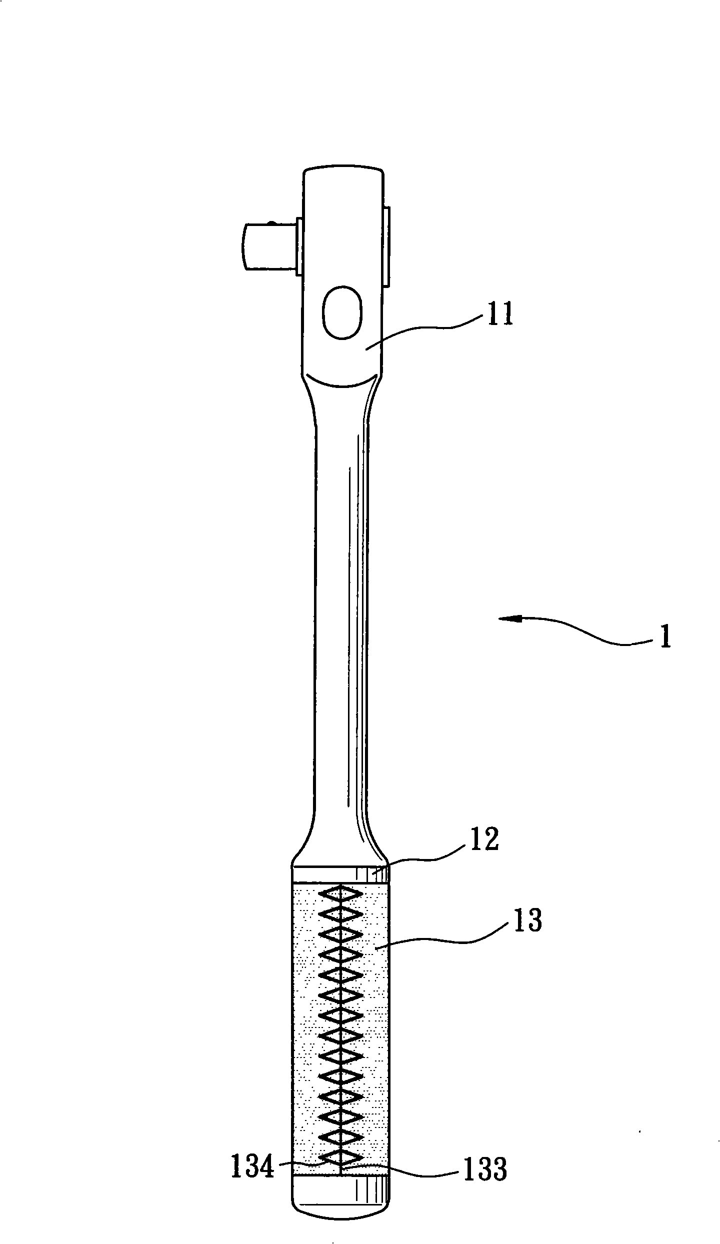 Hand tool covering structure