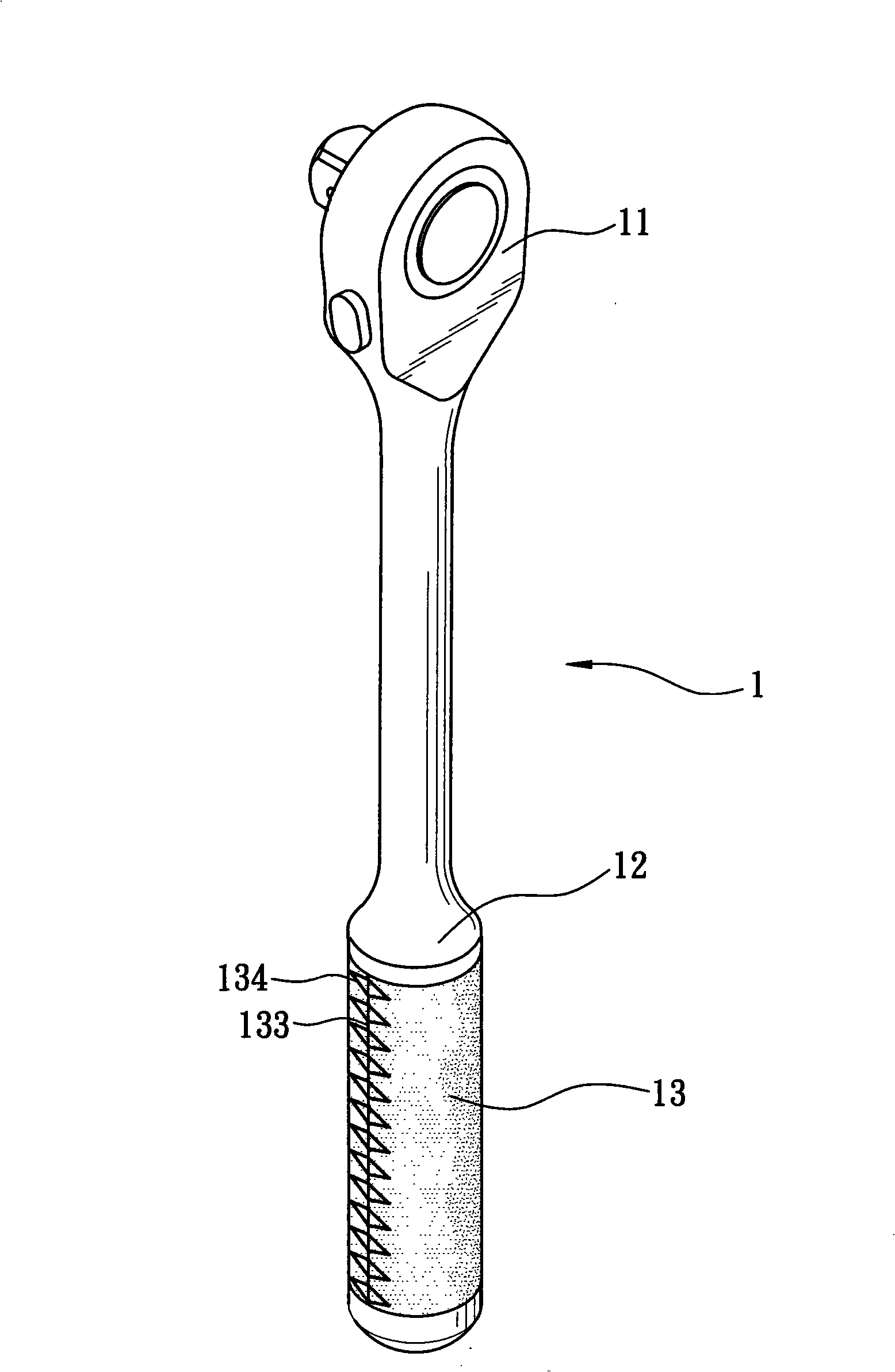 Hand tool covering structure