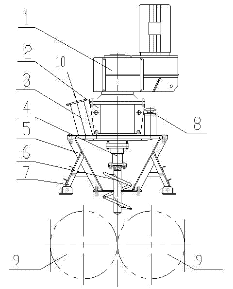 Spiral forced feed system